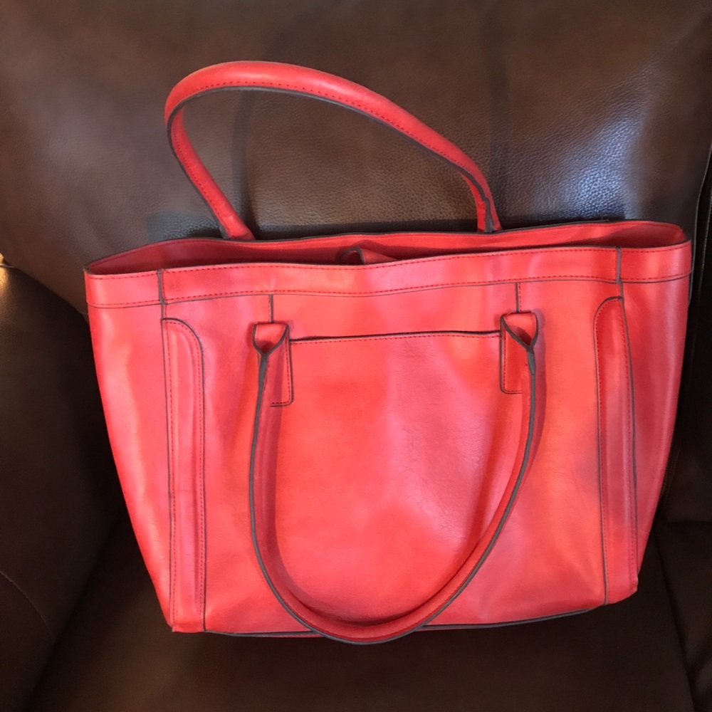 Merona Coral Faux Leather Purse  Target  GUC